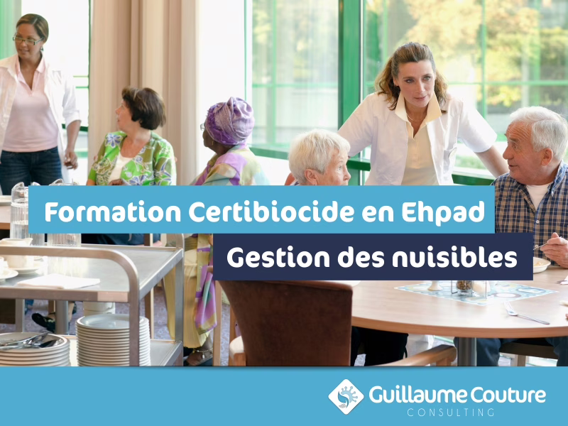 Formation Certibiocide en Ehpad – Gestion des nuisibles intervention de prévention des nuisibles dans un établissement pour seniors.